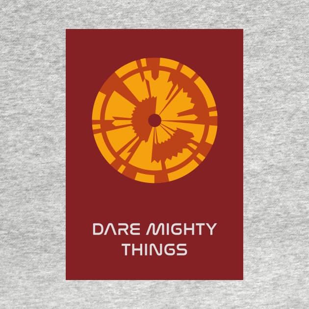 JPL/NASA Perseverance Parachute "Dare Mighty Things" Poster #4 by Walford-Designs